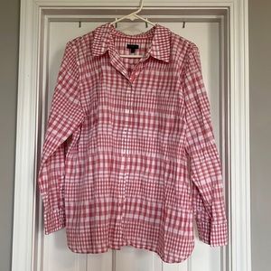 Talbots pink long-sleeved shirt